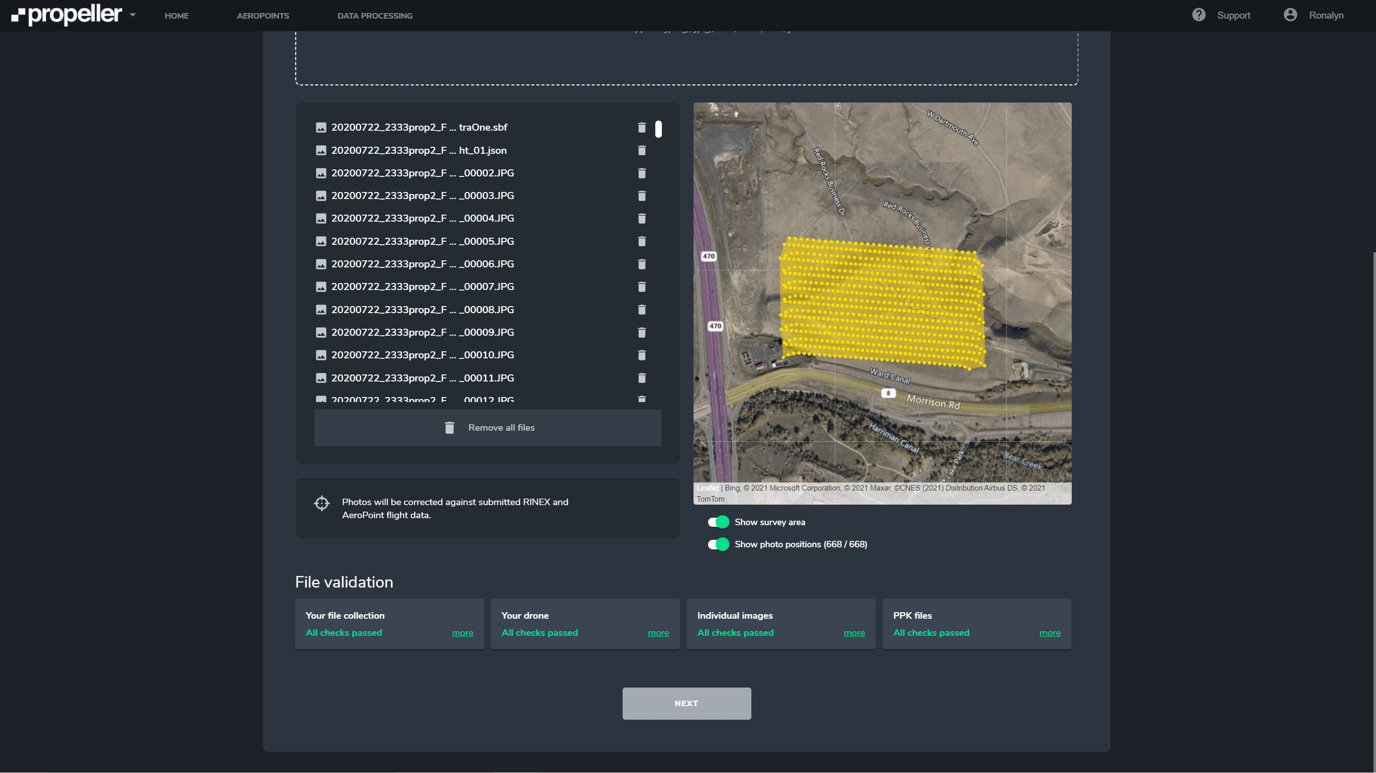 Propeller processing guide